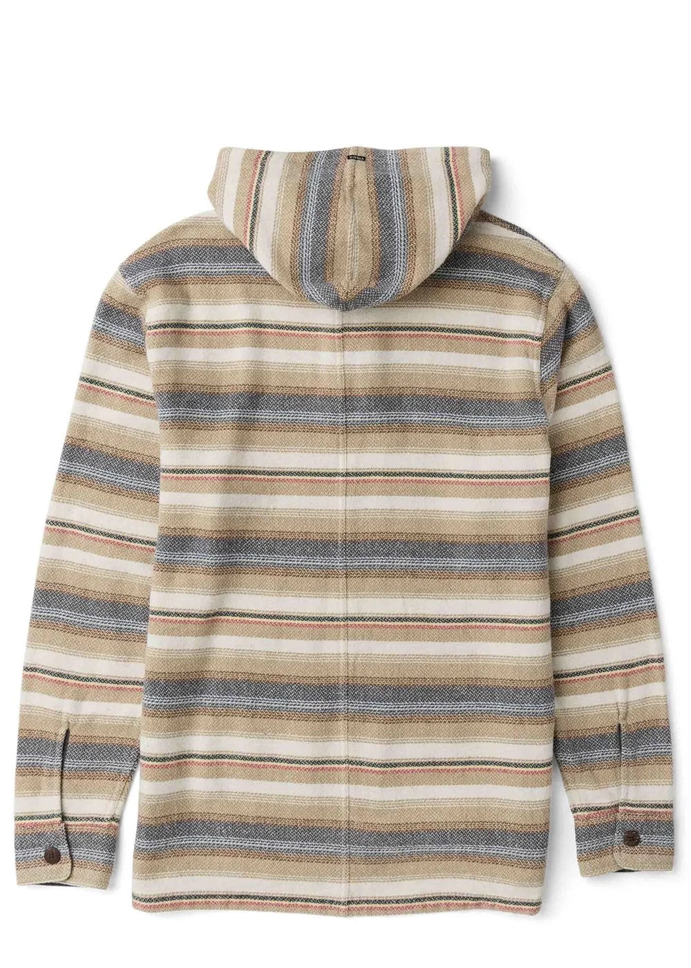 Vissla Descanso Hooded Popover light khaki back