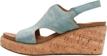 Darlin Wedge turquoise-side