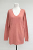 Christi Front Seam Sweater heather coral
