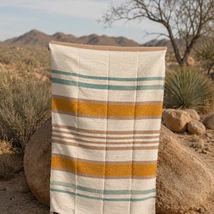 Gold Poppy Handwoven Blanket