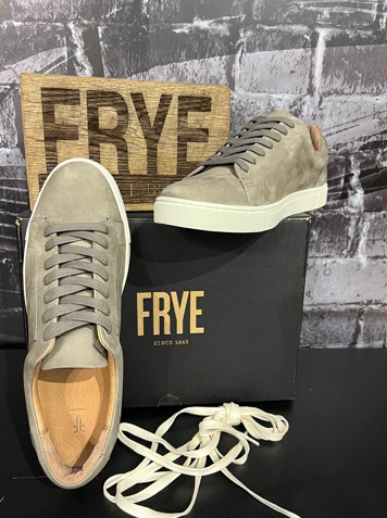 Frye Ivy Low Lace Shoe - Grey top/front grey laces