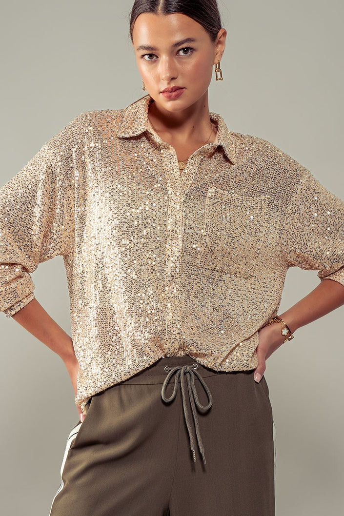 Shine Through Mesh Shirt