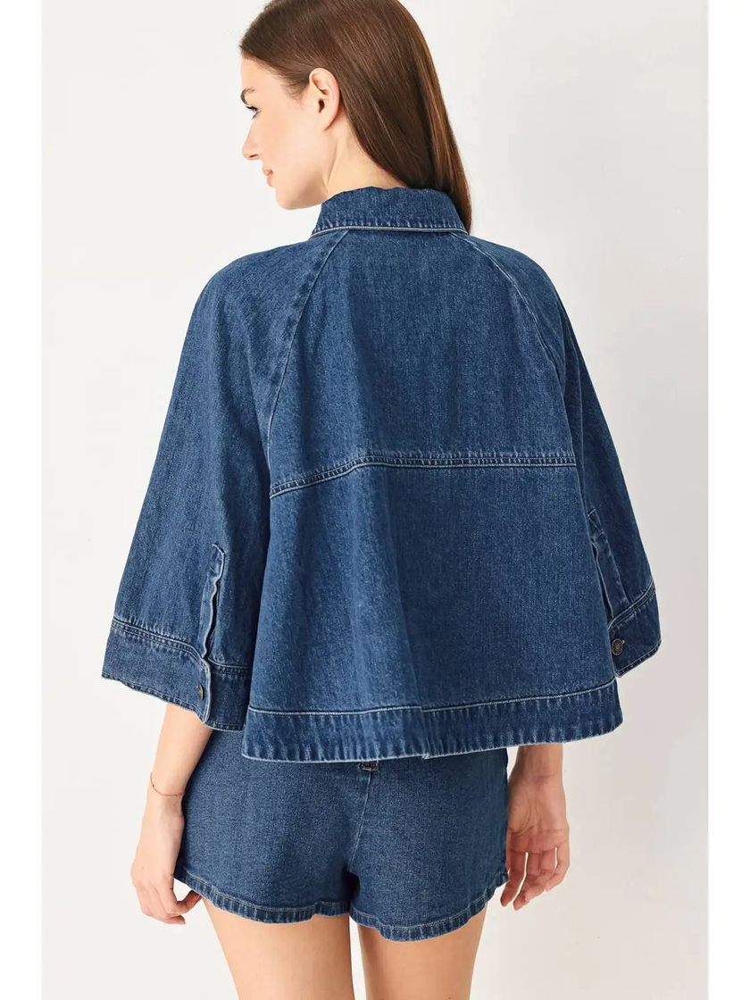 A Washed Denim Jacket