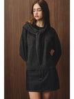 LS  Sweater with Triangular Scarf