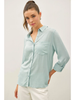Spring Button Down Shirt seafoam
