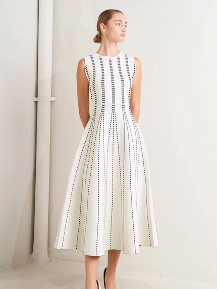 Miranda Jacquard Sweater Midi Dress