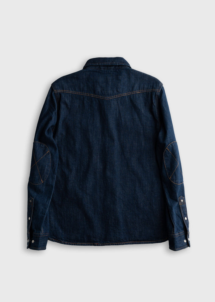 Saddleback Shirt, indigo dye-back