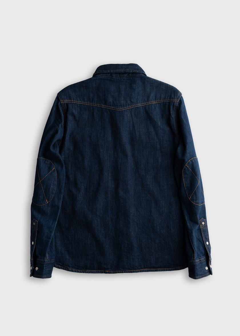 Saddleback Shirt, indigo dye-back