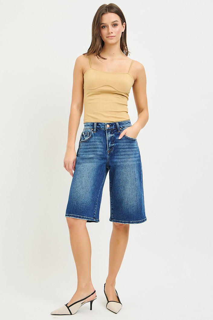 Slouchy Burmuda Short -Stretchy