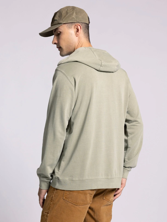 Summit Hoodie grey sage back