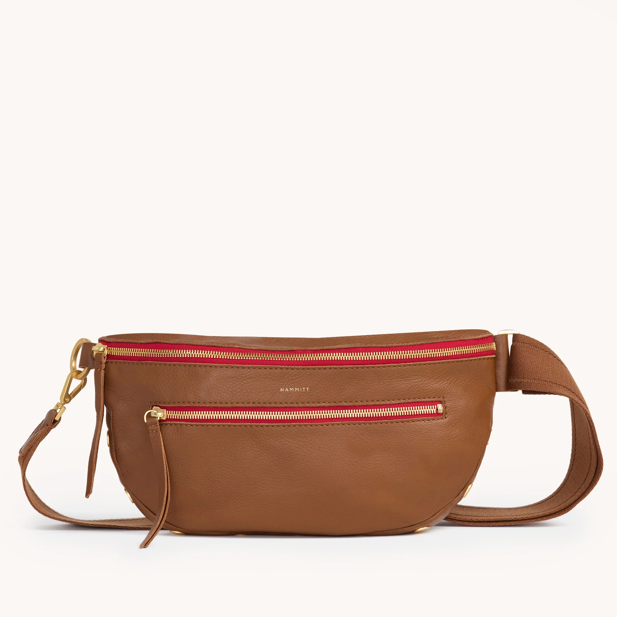 *Charles Crossbody Lrg-Mahogany Pebble front