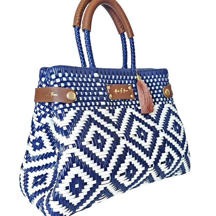 Less Pollution Convertible Handbag Azul