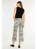 MID RISE PRINTED CROP WIDE LEG JEANS