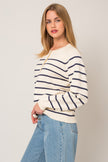 Jenny Stripe Button Down Sweater