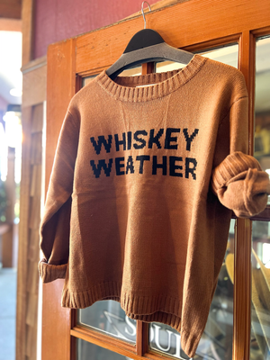 Whiskey Weather Sweater brown front