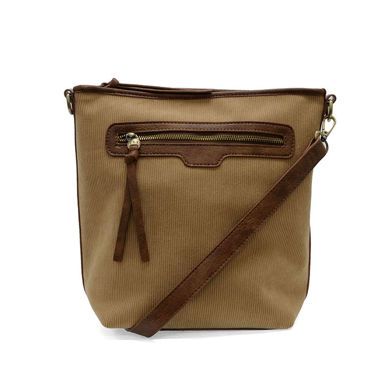 Corduroy Silas Bucket Crossbody camel