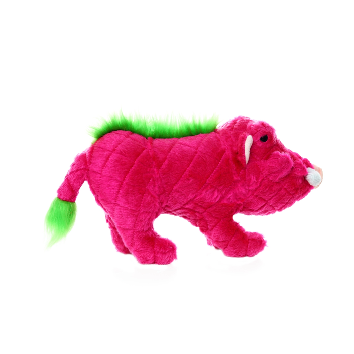 Tuffy Dog Toys | Mighty Safari Warthog - Pink side