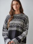 Knit Sweater Long Sleeve With Pattern Detail -