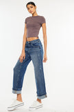 Londyn High Rise Cropped Wide Leg Jean side