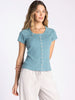 ADINA TOP, Aqua Steel-front