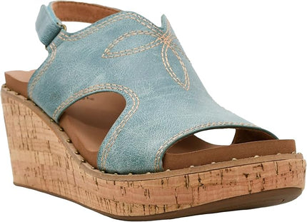 Darlin Wedge turquoise-front