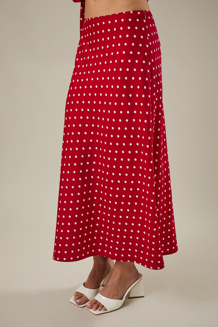 Dotty  Polka Dot Midi Skirt