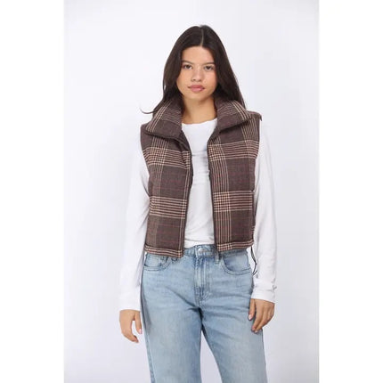 Pammy Puffer Vest w Welt Pockets