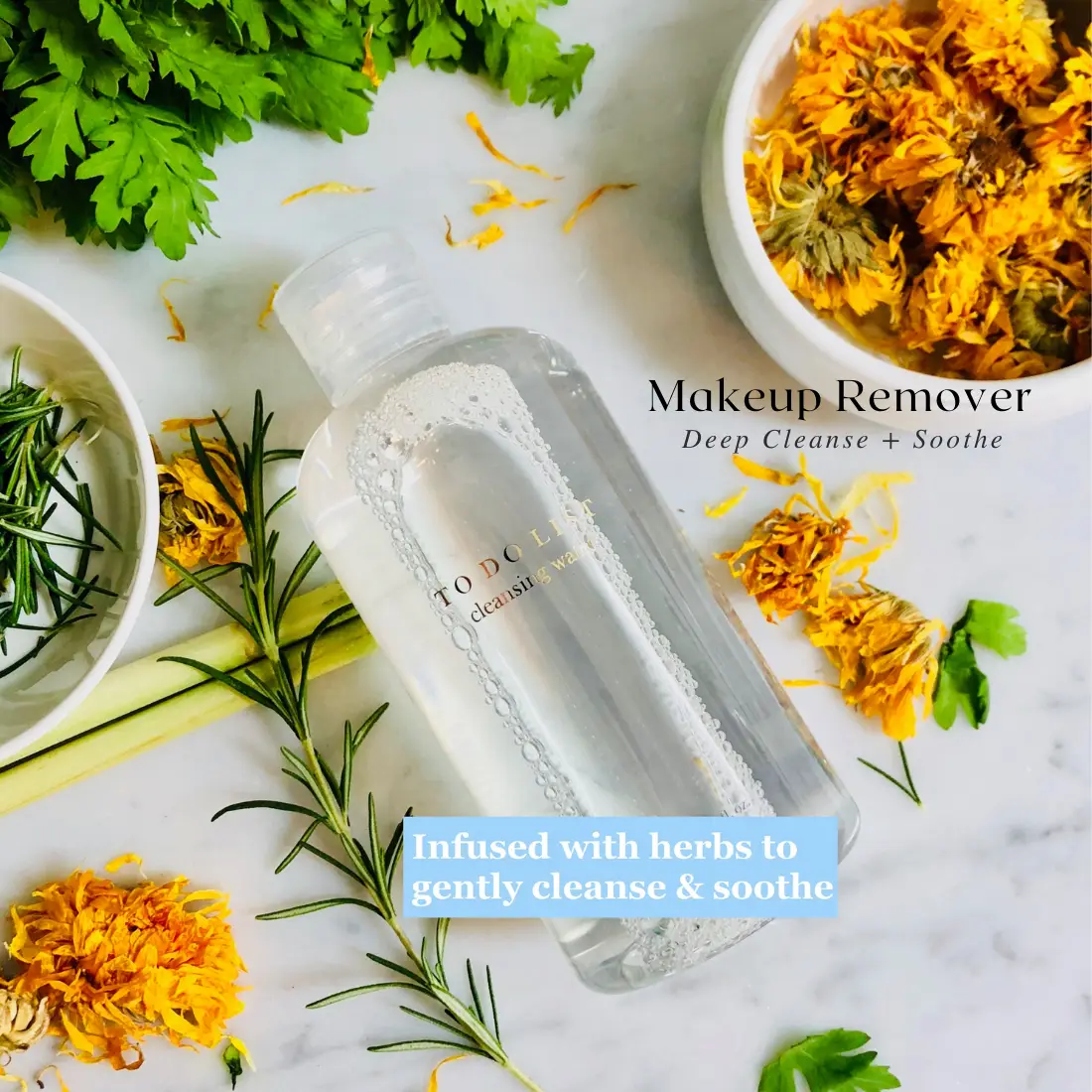 Micellar Cleansing Water - Makeup Remover infused