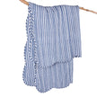 Martha Stripe Quilted Throw