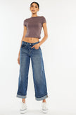 Londyn High Rise Cropped Wide Leg Jean