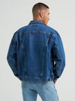Cowboy Cut Unlined Denim Jacket, stonewash-back