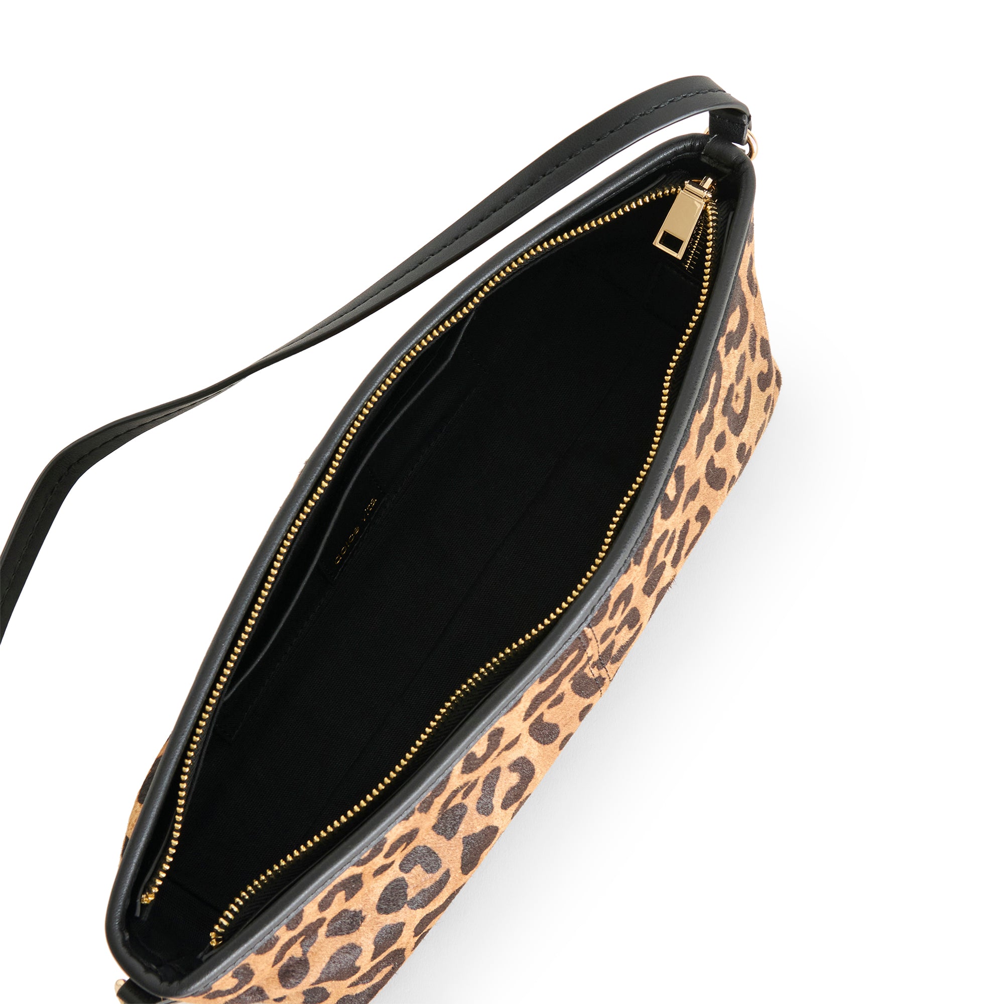 Savaii Elongated Shoulder Bag | Leopard inside close up