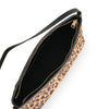 Savaii Elongated Shoulder Bag | Leopard inside close up
