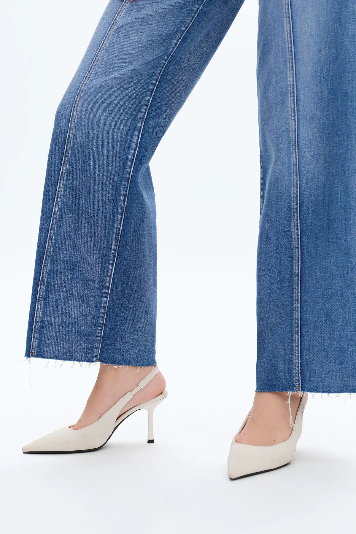 High Rise Ankle Straight Adjustable W.B Jeans