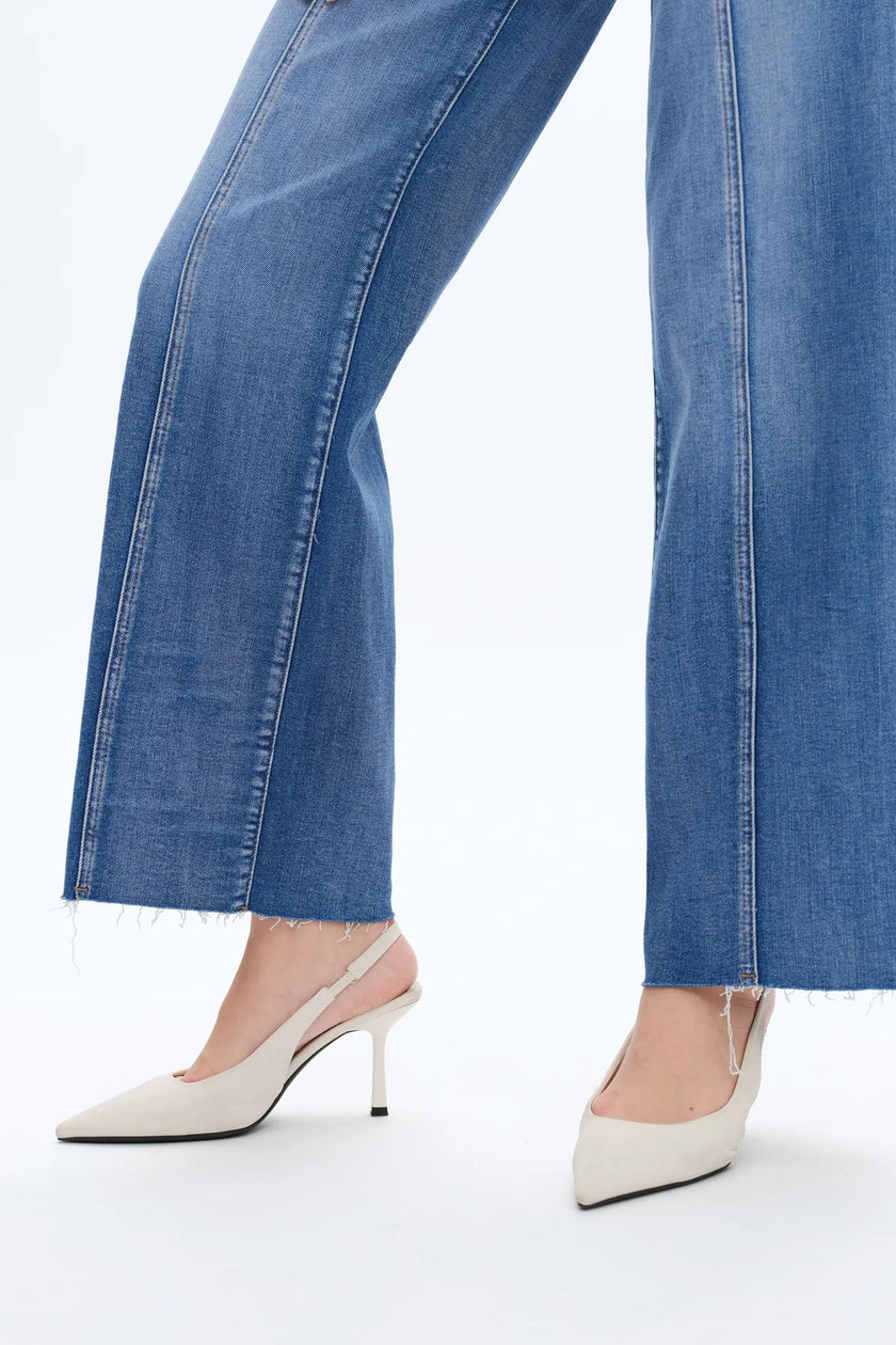 High Rise Ankle Straight Adjustable W.B Jeans