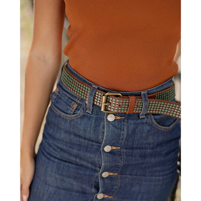 Eden | Studded Bohemian Leather Belt