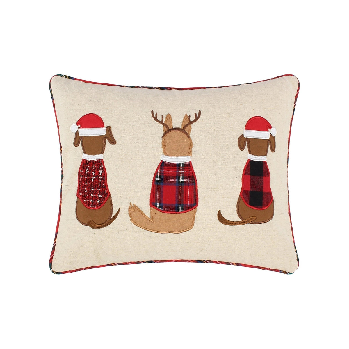 Jingle Paws Dogs Natural Pillow