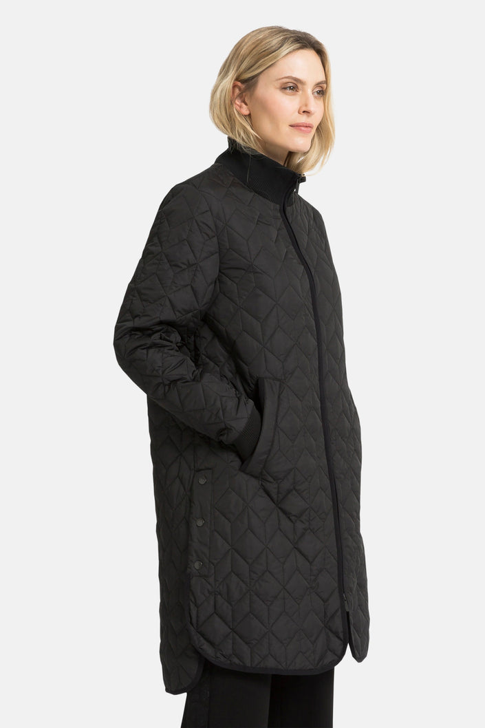 Ilse Jacobsen ART06 - Padded Quilt Coat 001 Black