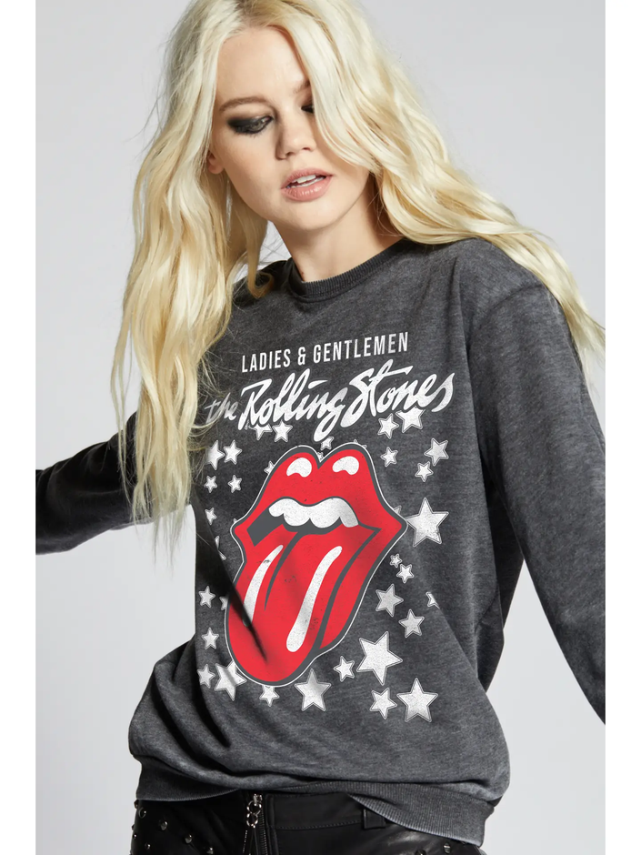 Recycled Karma Rolling Stones Fitted Sweatshirt
