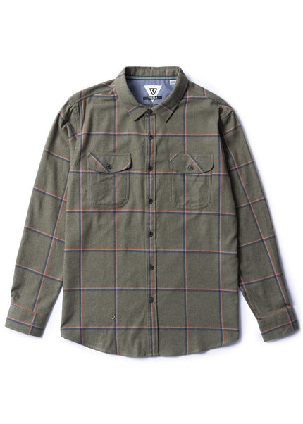 Vissla Mens Central Coast LS Flannel Shirt