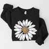Daisy Flower Spring Floral Summer Blossom Bloom Sweatshirt black