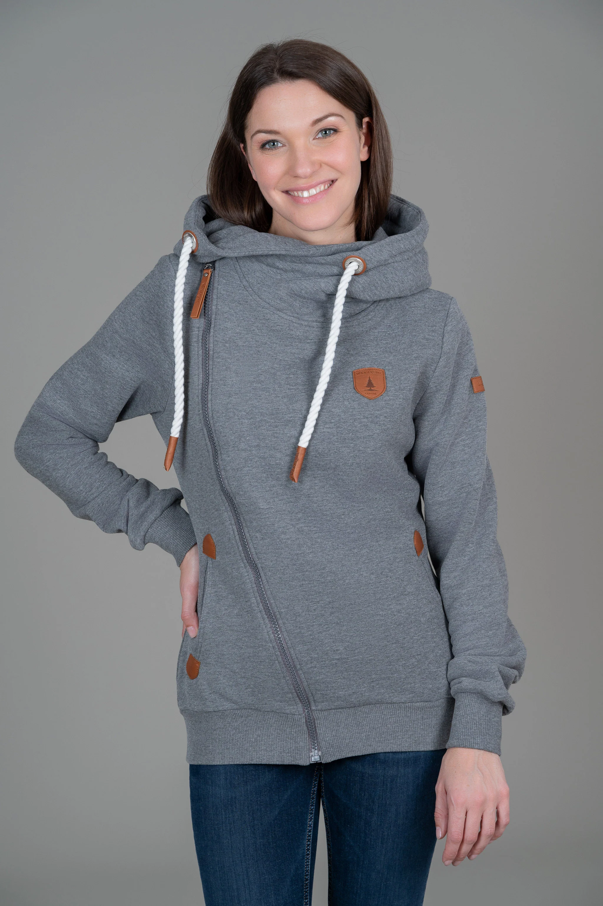 Wanakome Athena Asymmetrical Zip Hoodie