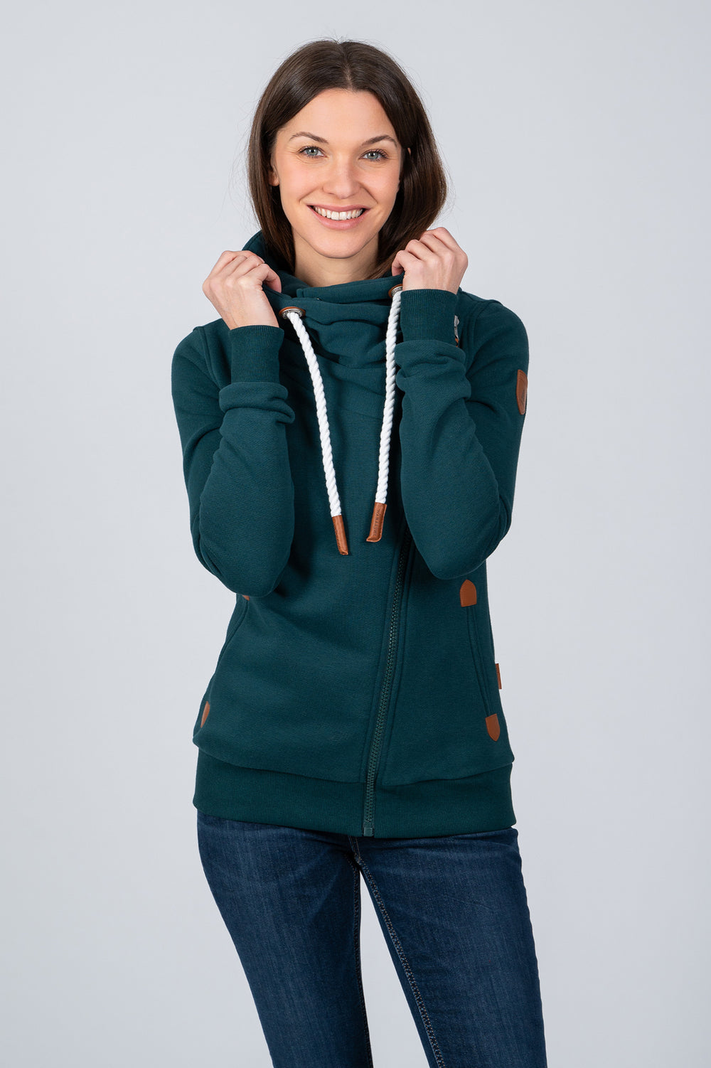 Wanakome Hestia  Zip Cowl Neck