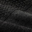 Fisherman sweater roll neck  charcoal close up