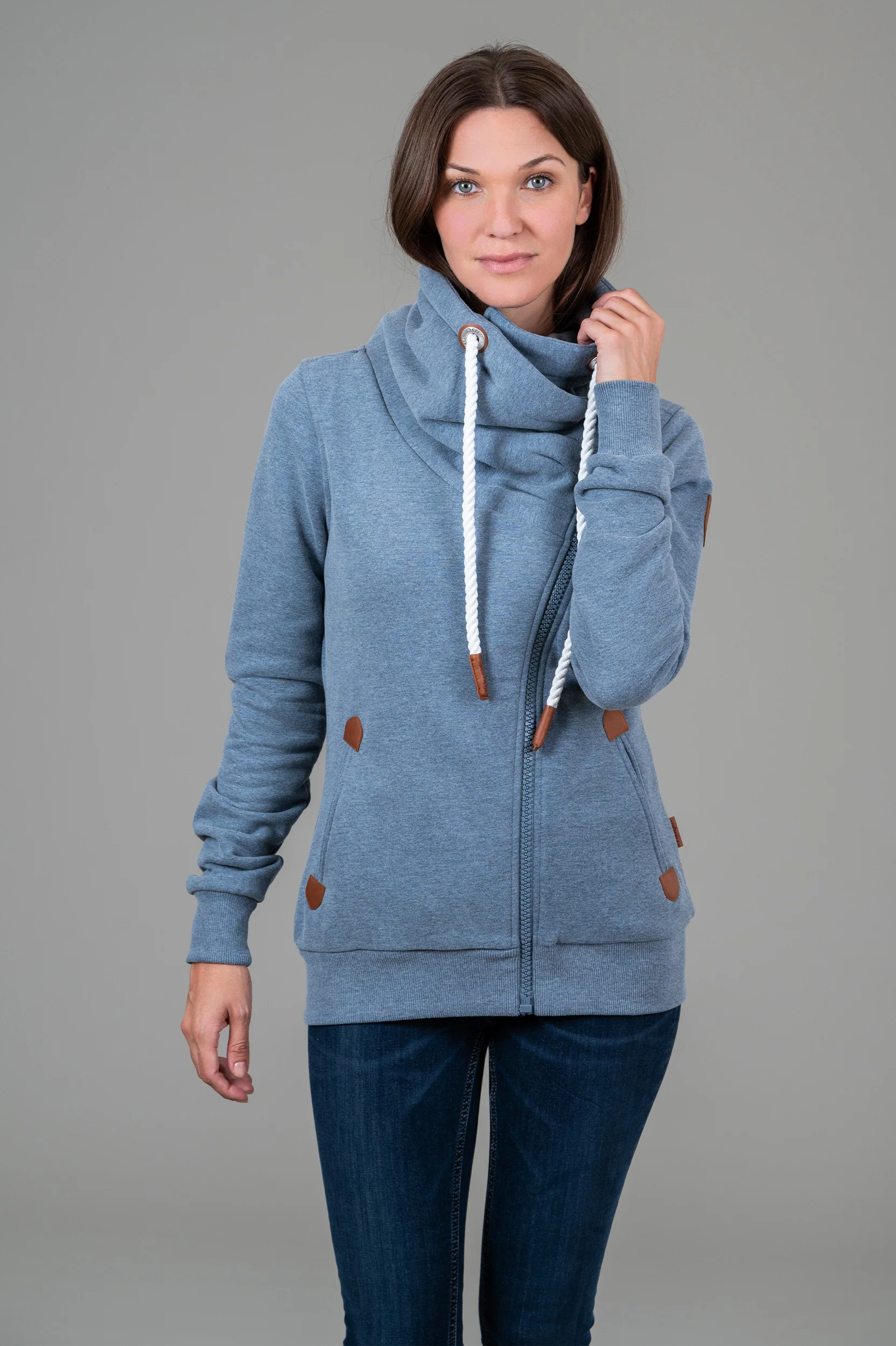 Wanakome Hestia  Zip Cowl Neck