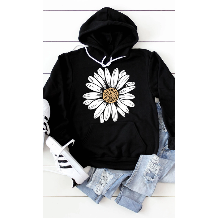 Blooming Daisy Graphic Hoodie