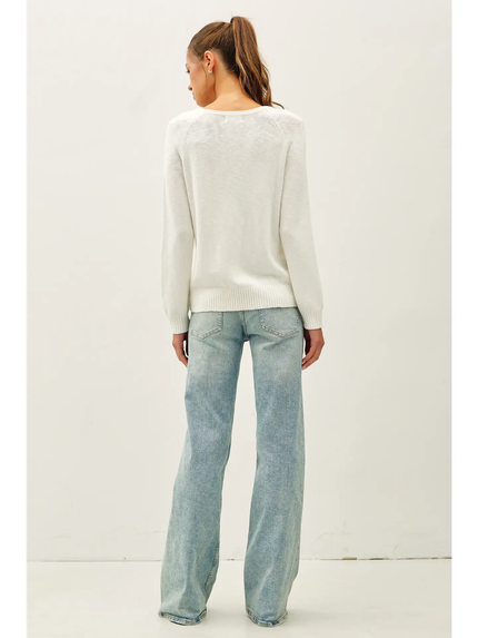 Slub LS Sweater Top