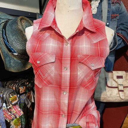 Wrangler Retro Essential Snap Shirt Red