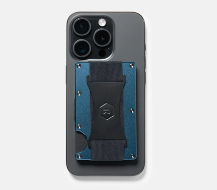 Ridge Wallet For MagSafe - Alpine Navy - Cash Strap