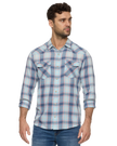 Muncie LS Vintage Wash Western Shirt front